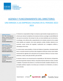 Enrione, A., Aldunate, F & Pavlic, F. (2023) Agenda y funcionamiento del Directorio: Una mirada a las empresas chilenas en el periodo 2022-2023