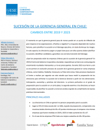 Enrione, A., Aldunate, F & Pavlic, F. (2024). Sucesión de la Gerencia General en Chile: Cambios entre 2019 y 2023